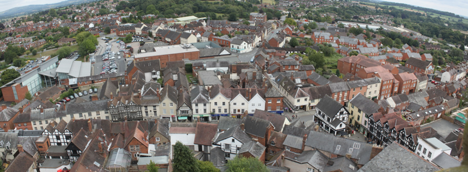 View from Ludlow Church Tower